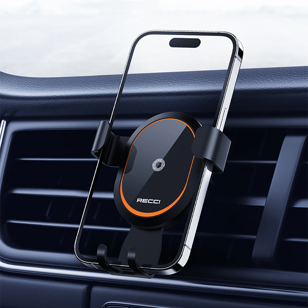 Recci RHO-C26 360 Rotating Ventilation Design Car Phone Holder - 8