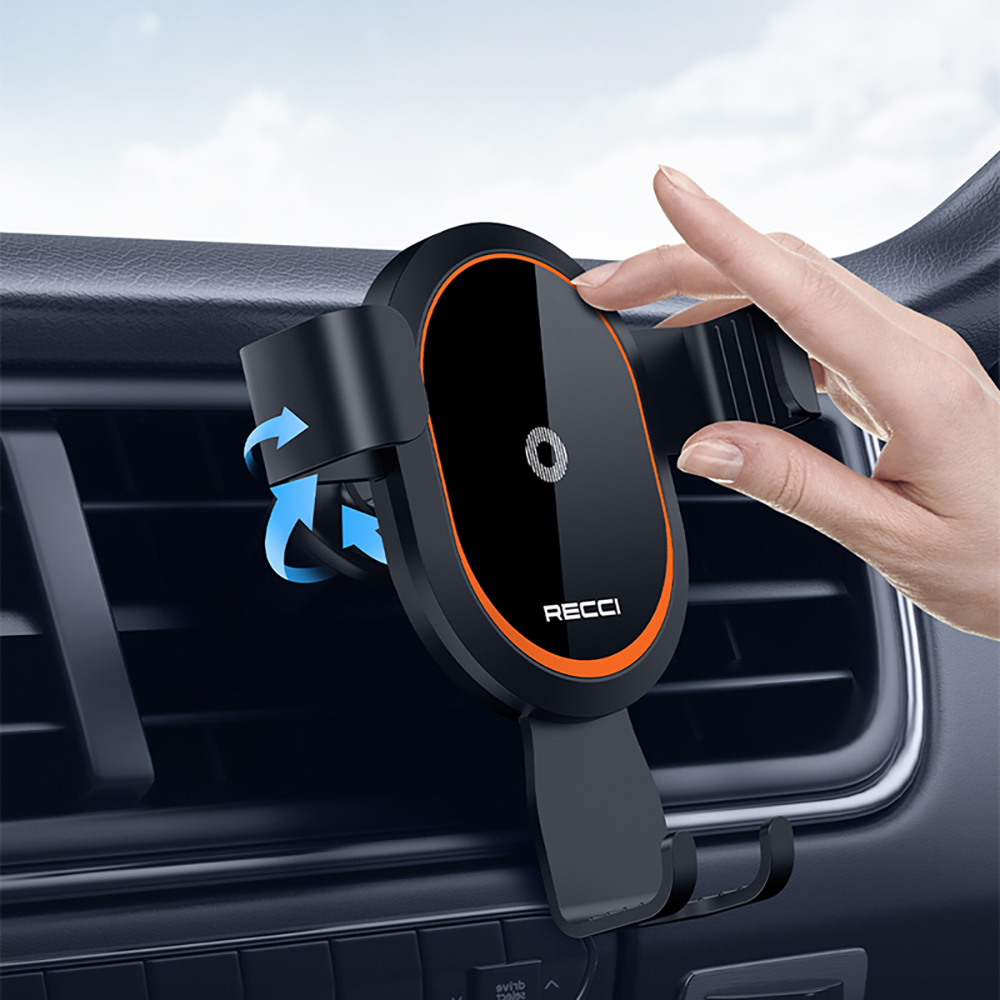 Recci RHO-C26 360 Rotating Ventilation Design Car Phone Holder - 10