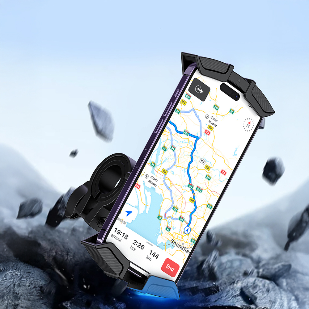 Recci RHO-C33 360° Degree Rotatable Adjustable Motorcycle and Bicycle Phone Holder - 7