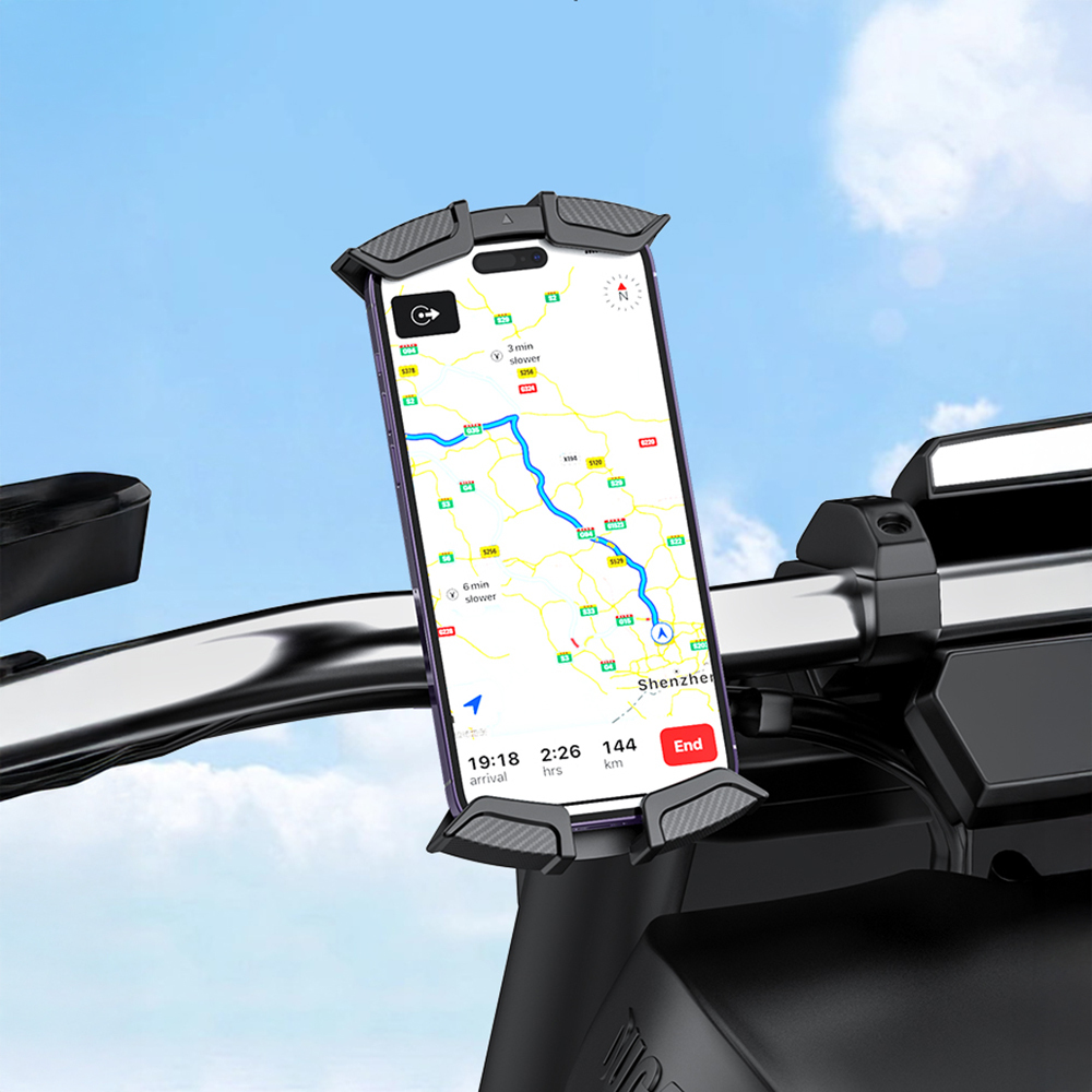 Recci RHO-C33 360° Degree Rotatable Adjustable Motorcycle and Bicycle Phone Holder - 8