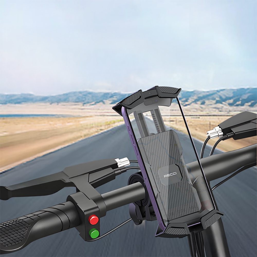 Recci RHO-C33 360° Degree Rotatable Adjustable Motorcycle and Bicycle Phone Holder - 10