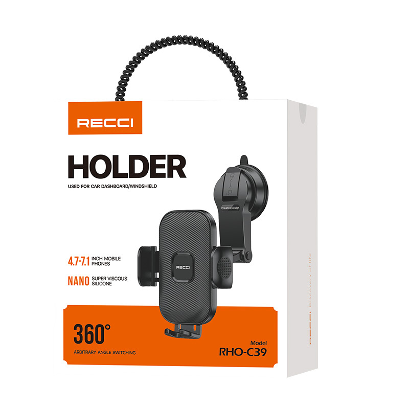 Recci RHO-C39 360 Degree Rotating Suction Cup Car Phone Holder - 8