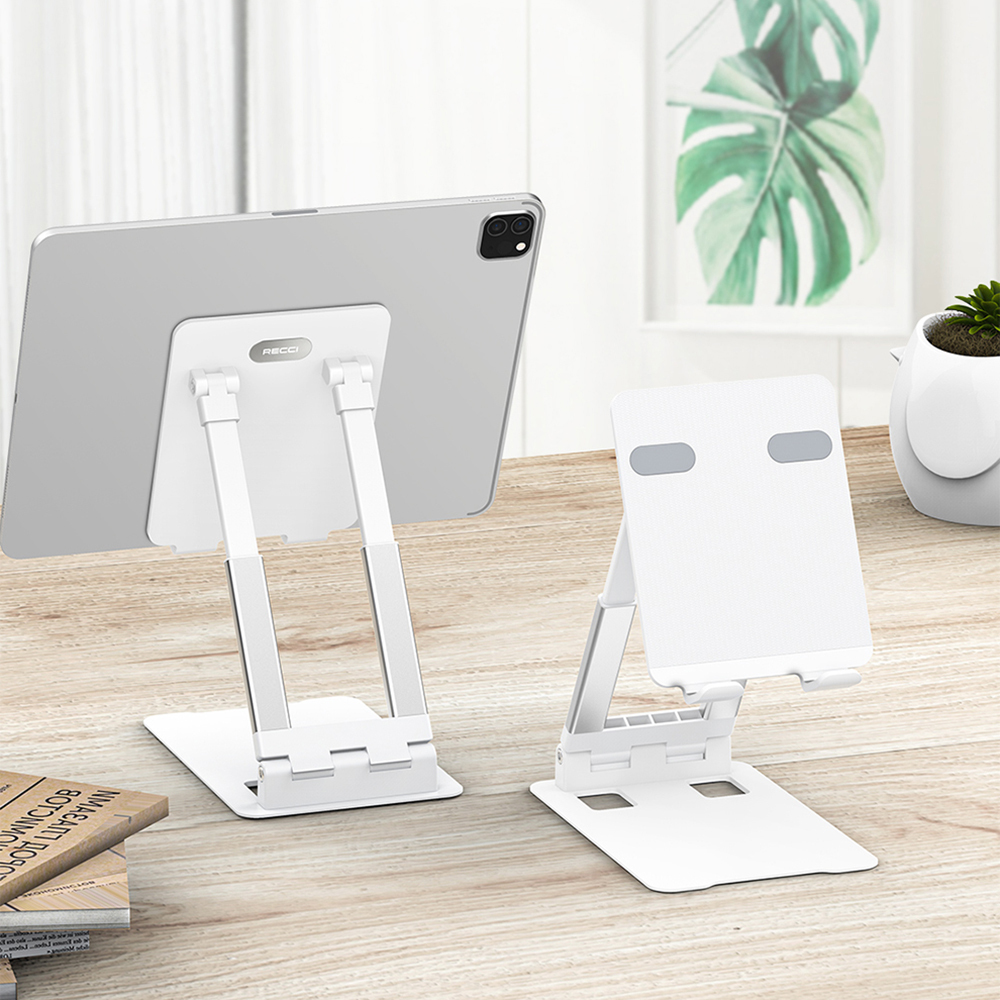 Recci RHO-M08 Adjustable Foldable 90 Degree Rotatable Phone and Tablet Stand - 7