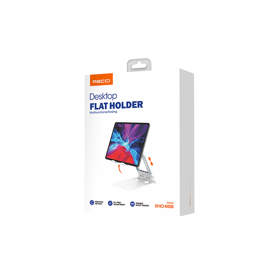 Recci RHO-M08 Ayarlanabilir Katlanabilir 90 Derece Dönebilen Telefon ve Tablet Standı - 6