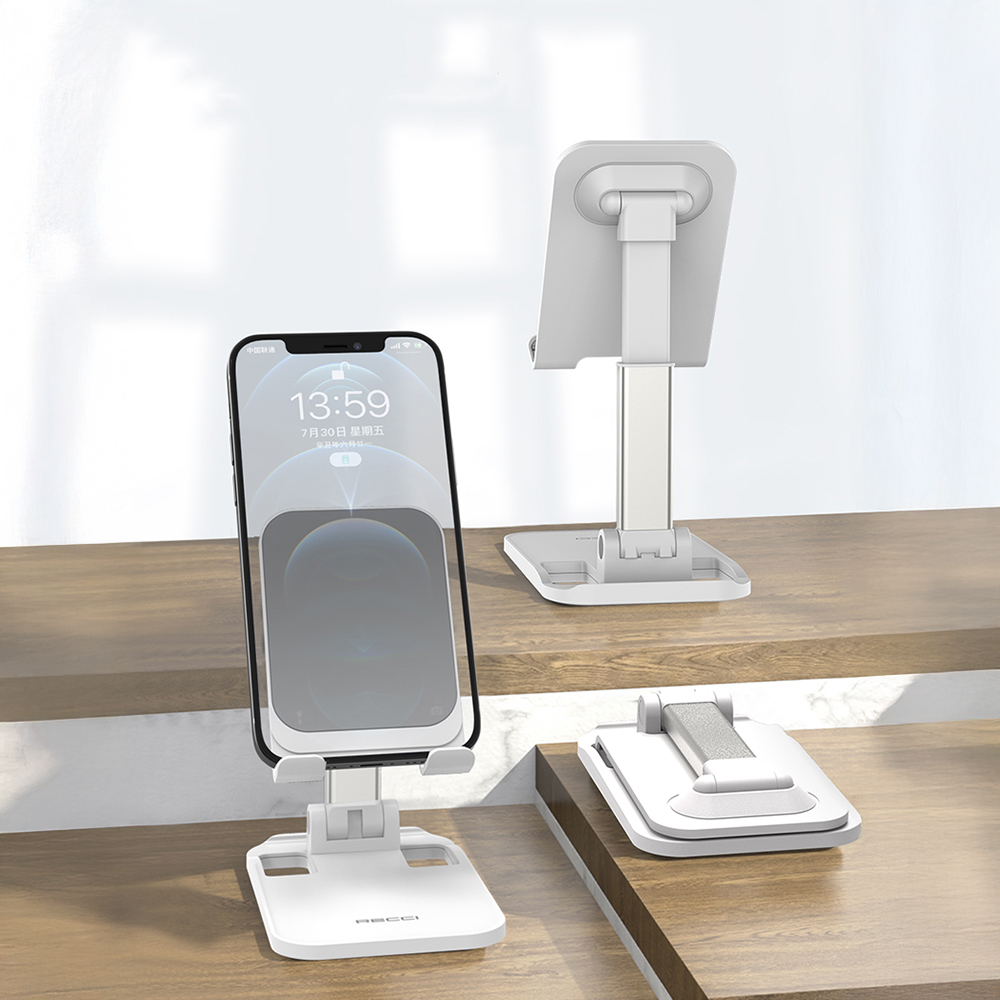 Recci RHO-M10 Adjustable Foldable 90 Degree Rotatable Phone and Tablet Stand - 7
