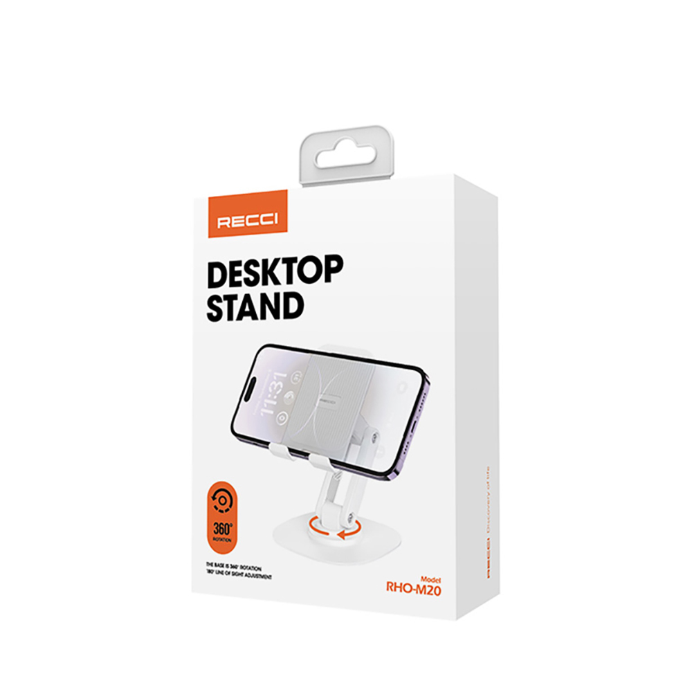 Recci RHO-M20 Ayarlanabilir Katlanabilir 360° Dönebilen Telefon ve Tablet Standı - 6