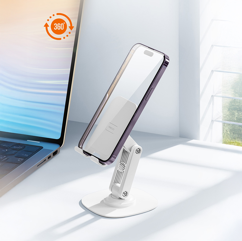Recci RHO-M20 Ayarlanabilir Katlanabilir 360° Dönebilen Telefon ve Tablet Standı - 7