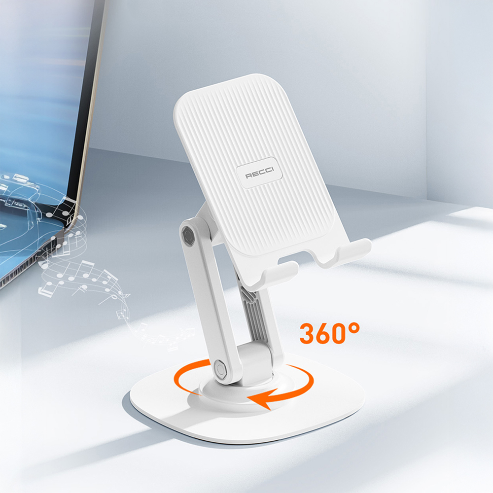 Recci RHO-M20 Ayarlanabilir Katlanabilir 360° Dönebilen Telefon ve Tablet Standı - 8