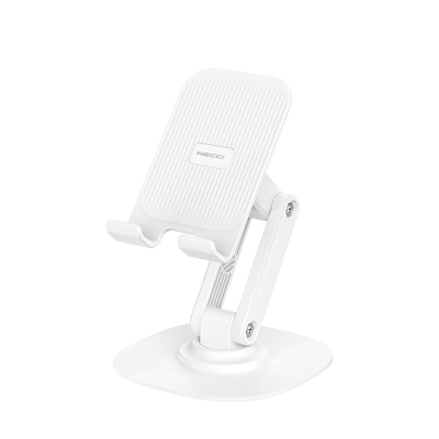 Recci RHO-M20 Ayarlanabilir Katlanabilir 360° Dönebilen Telefon ve Tablet Standı Beyaz
