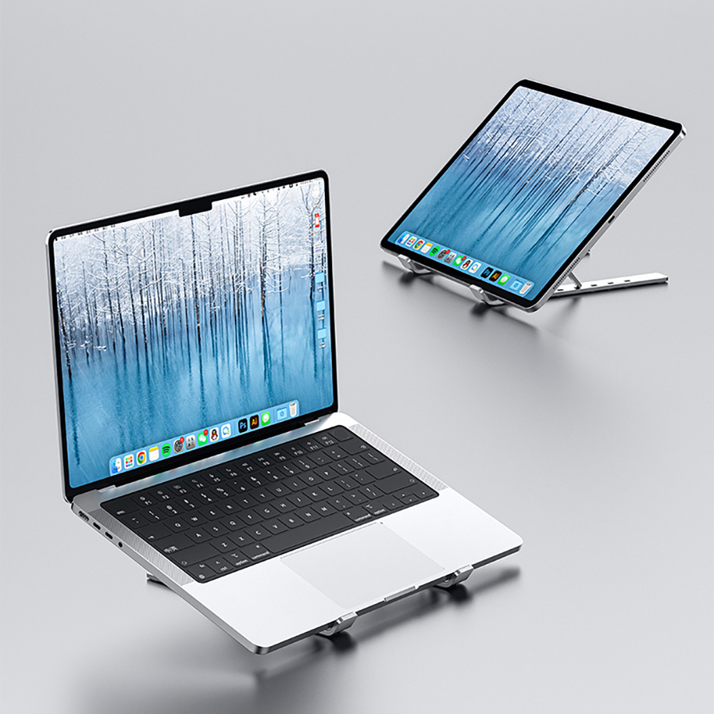 Recci RHO-M21 Multifunctional 5-Stage Adjustable Notebook Laptop Stand - 9