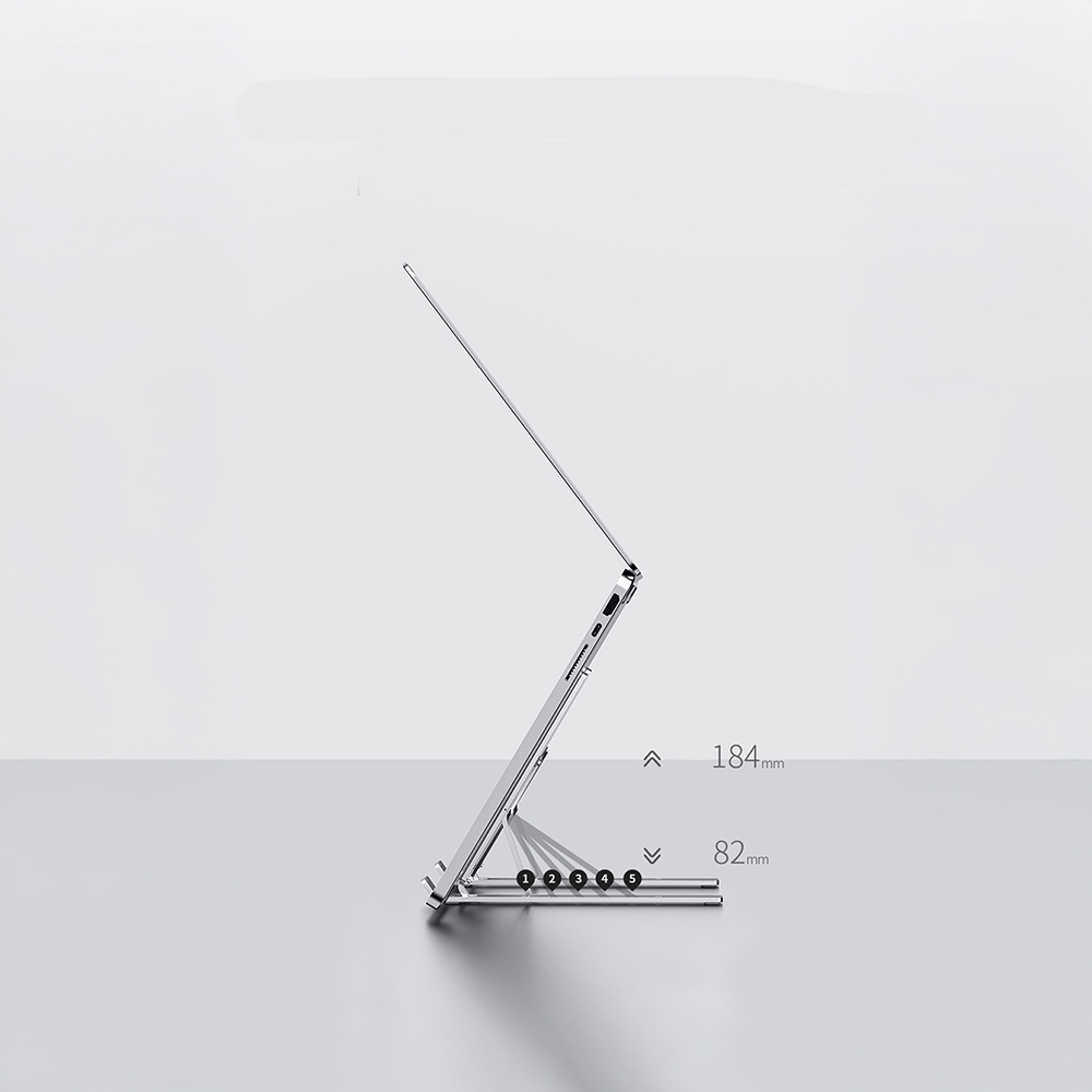 Recci RHO-M21 Multifunctional 5-Stage Adjustable Notebook Laptop Stand - 10