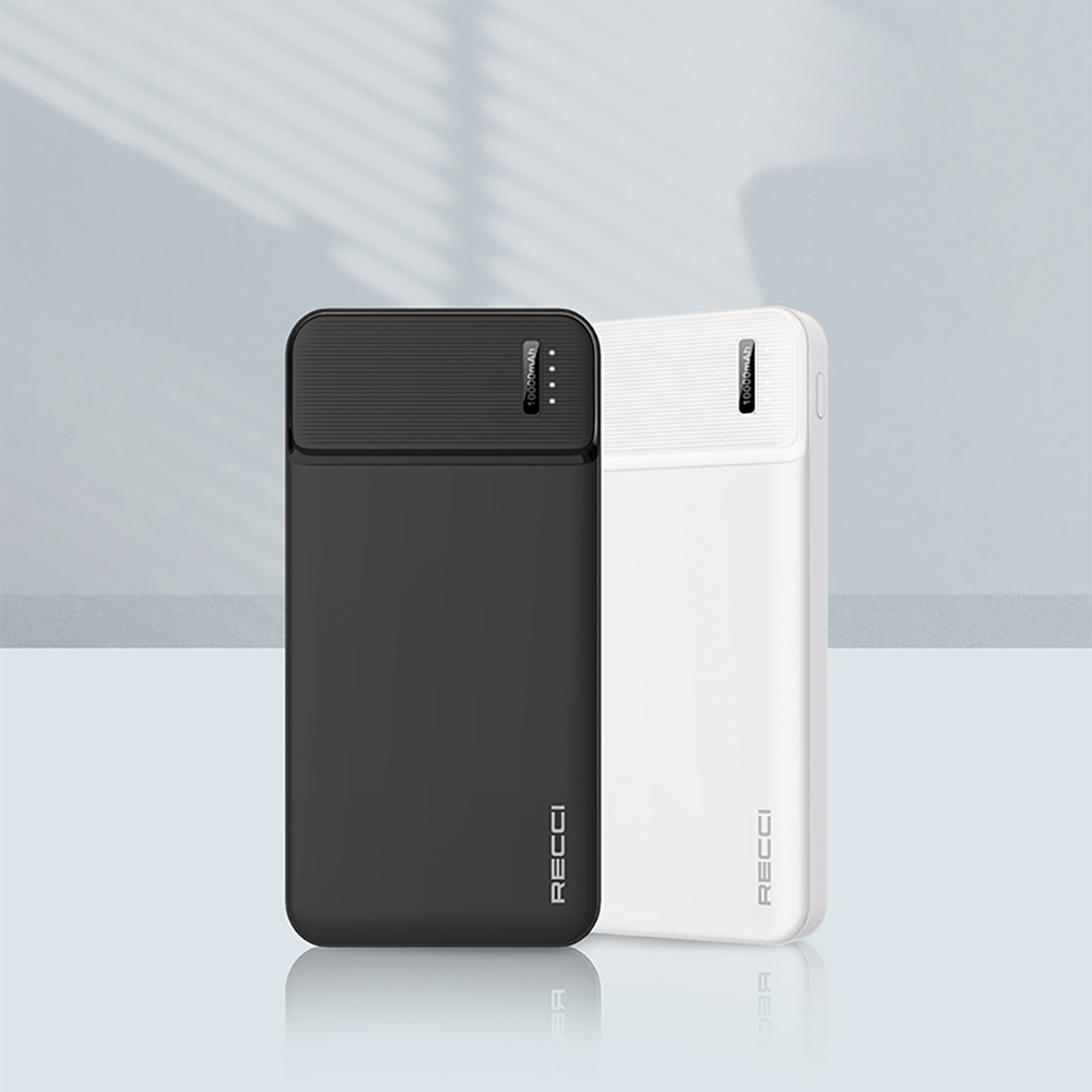 Recci RPB-N16C Ultra Slim Fast Charging Wireless Powerbank with LED Light Indicator 10000mAh - 9