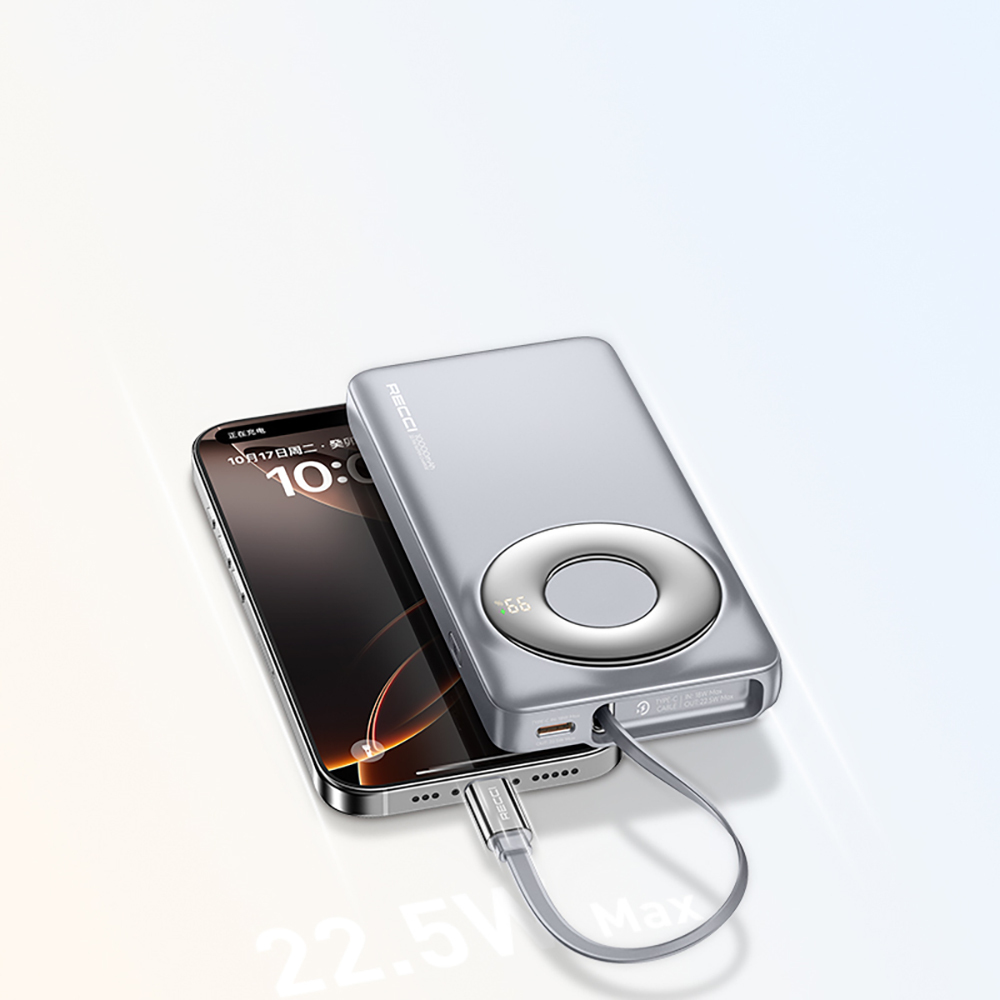 Recci RPB-P58 PD Fast Charging Type-C Wired Power Bank 22.5W 10,000mAh - 4