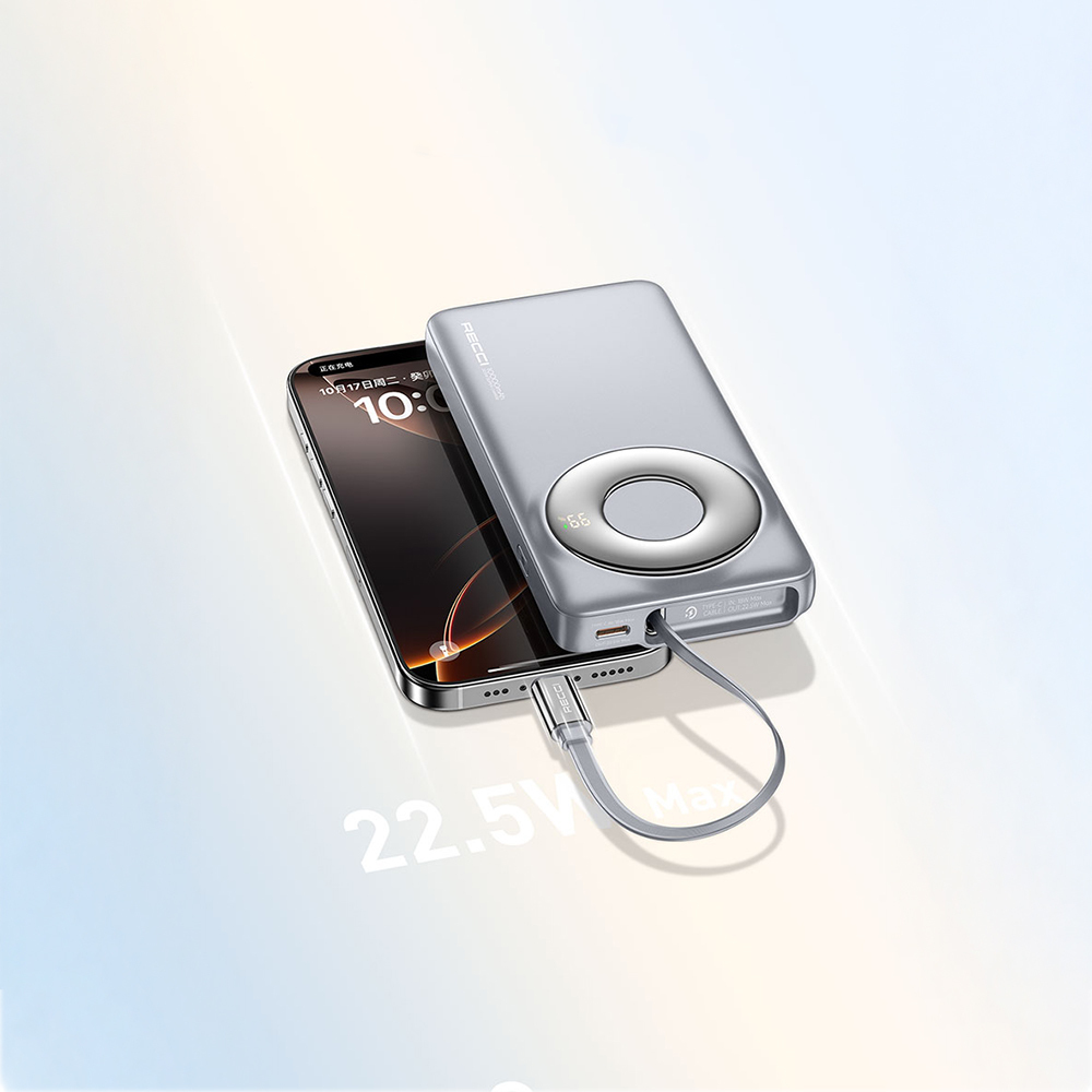 Recci RPB-P58 PD Fast Charging Type-C Wired Power Bank 22.5W 10,000mAh - 9