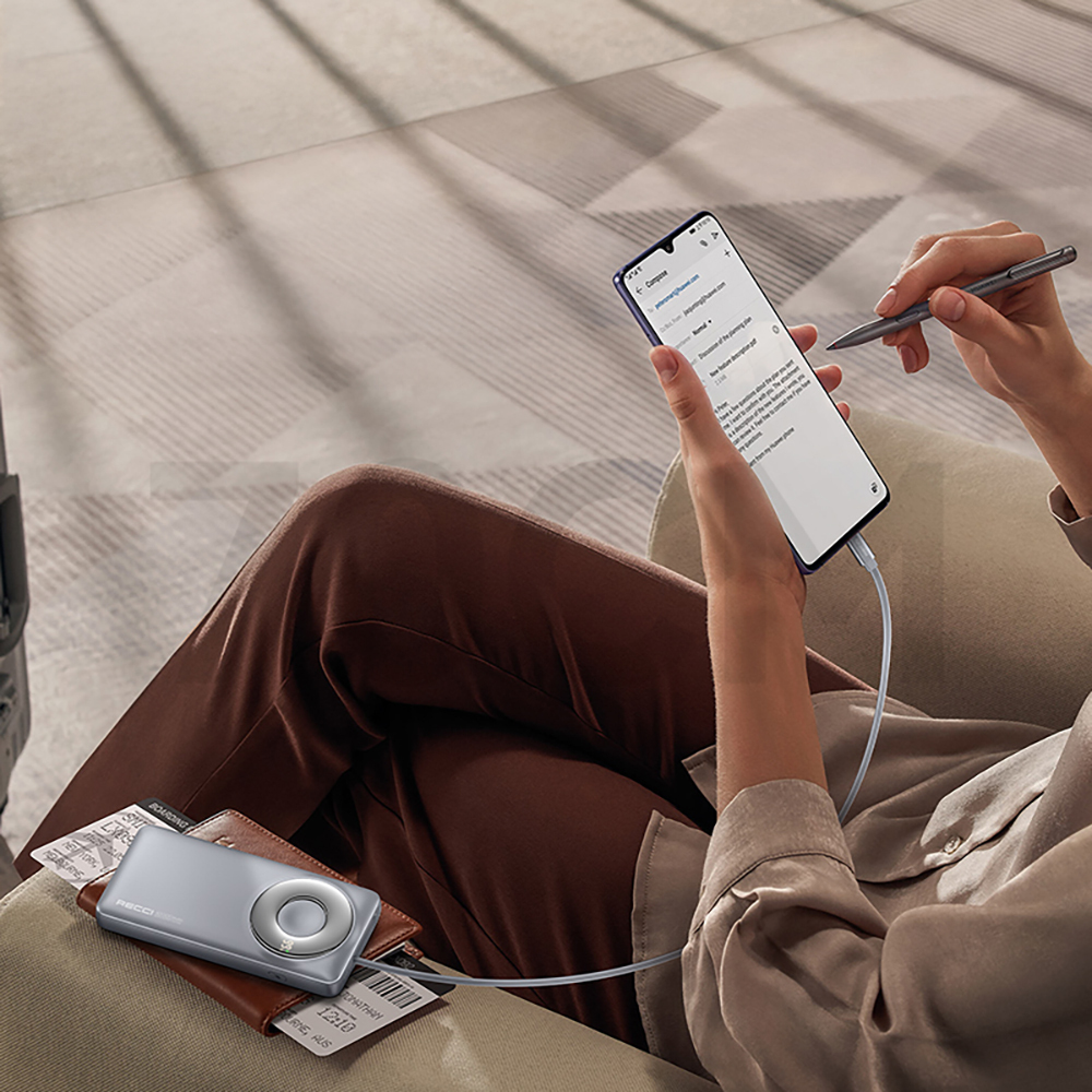 Recci RPB-P58 PD Hızlı Şarj Özellikli Type-C Kablolu Powerbank 22.5W 10.000mAh - 6
