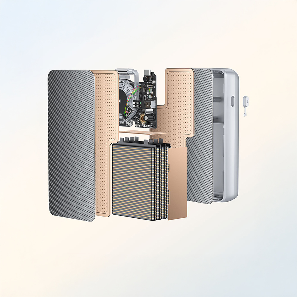 Recci RPB-P58 PD Hızlı Şarj Özellikli Type-C Kablolu Powerbank 22.5W 10.000mAh - 11