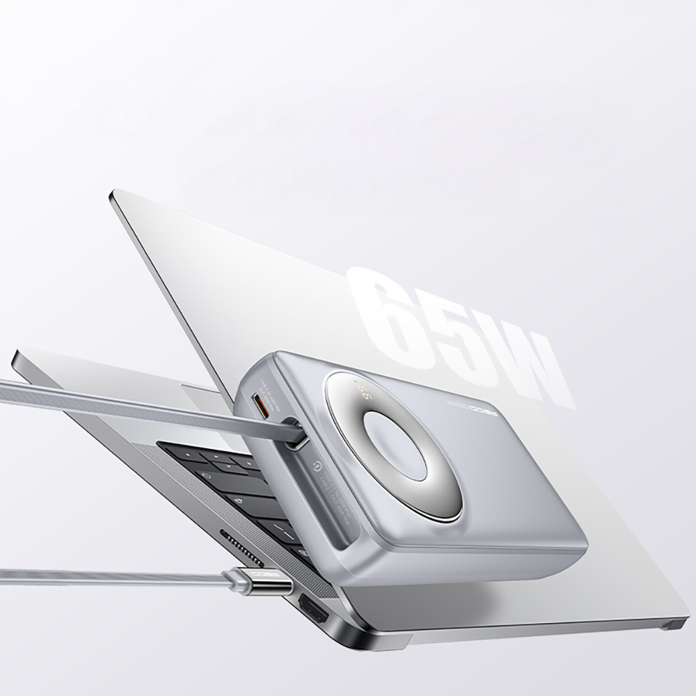 Recci RPB-P72 Hızlı Şarj Özellikli Type-C Kablolu Powerbank 65W 20.000mAh - 6