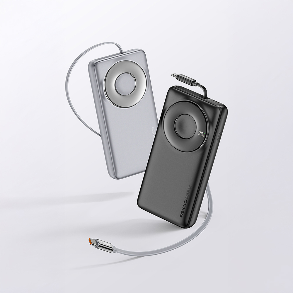 Recci RPB-P72 Hızlı Şarj Özellikli Type-C Kablolu Powerbank 65W 20.000mAh - 9