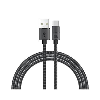 Recci RS08C Warrior Series 100W Fast Charge USB-A To Type-C Cable 1.2M Grey