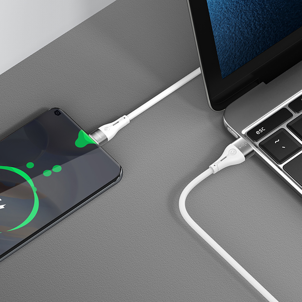 Recci RS11C Swift Series USB-A to Type-C 3A Fast Charging Data and Charging Cable 1M - 3