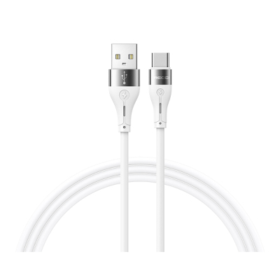 Recci RS11C Swift Series USB-A to Type-C 3A Fast Charging Data and Charging Cable 1M White