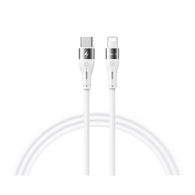 Recci RS11CL Type-C to Lightning PD Hızlı Şarj Özellikli Data ve Şarj Kablosu 20W 1M Beyaz