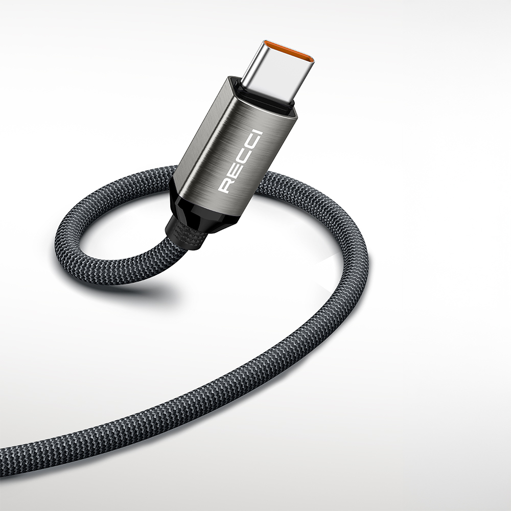 Recci RS35C USB-A to Type-C Braided Design Fast Charging Data and Charging Cable 1M - 6