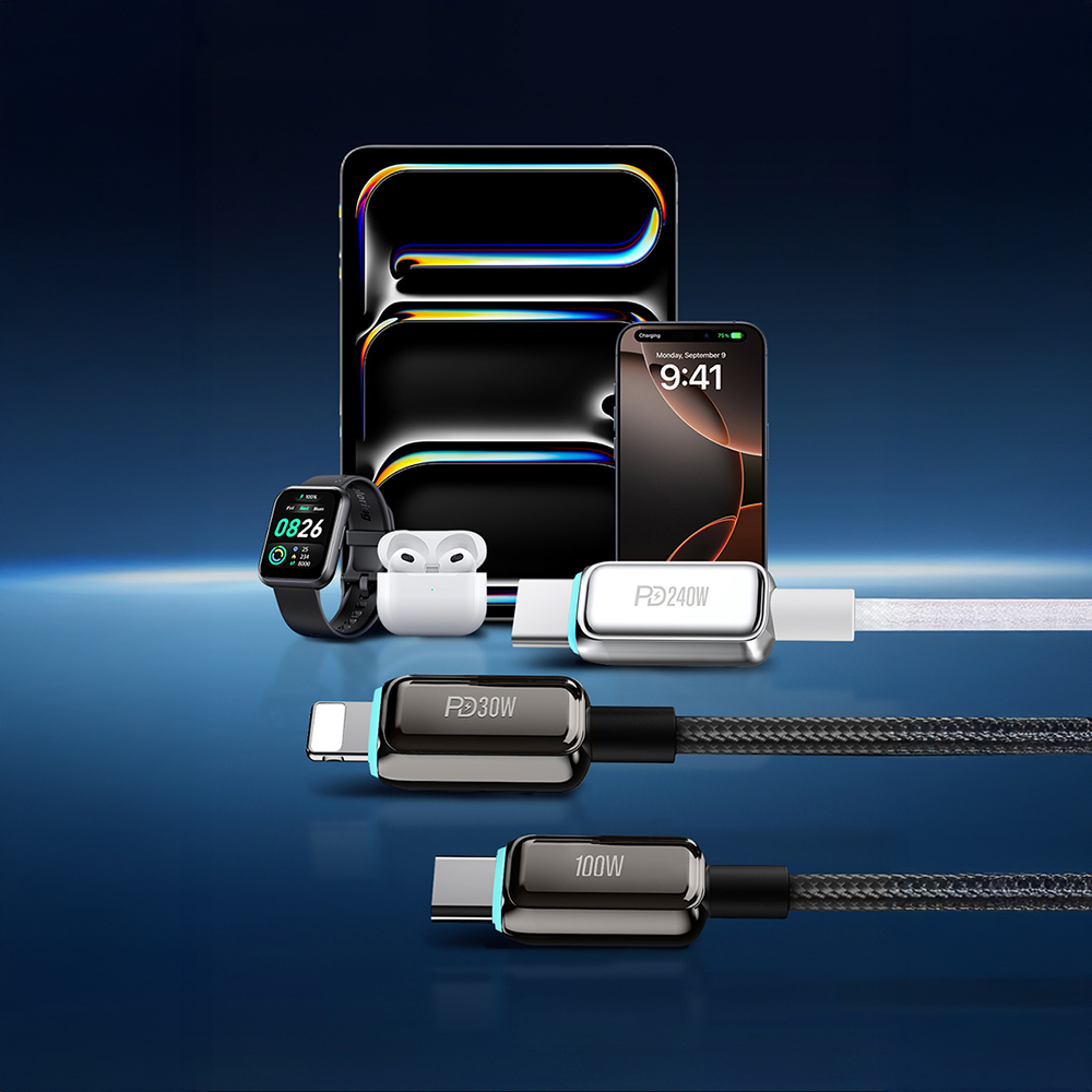 Recci RS42CL Lamp Display Series Type-C to Lightning PD 30W Fast Charging Data and Charging Cable 1.5M - 9