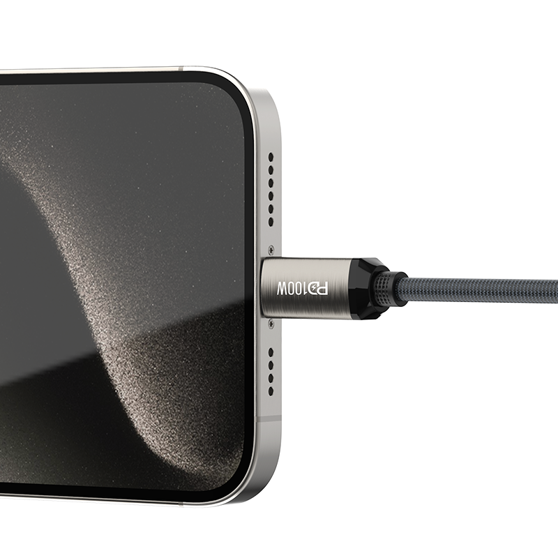 Recci RS45CC Type-C to Type-C PD 100W Braided Design Fast Charging Data and Charging Cable 1M - 4
