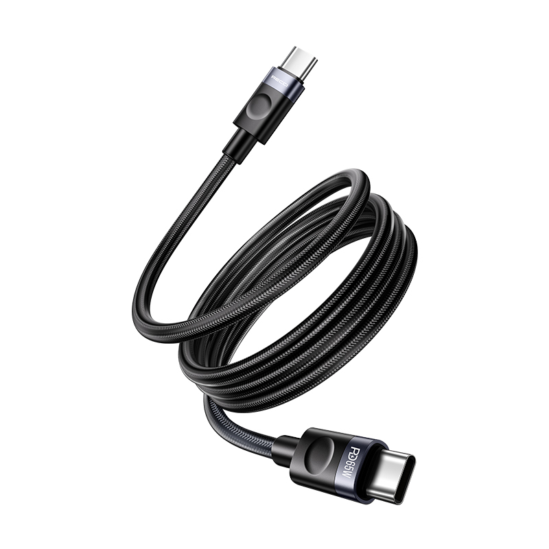Recci RS50CC Type-C to Type-C PD Braided Design Fast Charging Data and Charging Cable 65W 1M - 4