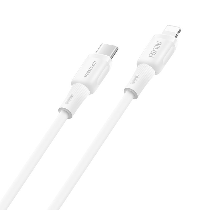 Recci RS52CL Type-C to Lightning PD Fast Charging Data and Charging Cable 30W 1M - 3