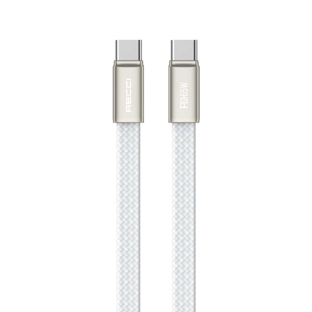 Recci RS55CC Type-C to Type-C PD Fast Charging Data and Charging Cable 65W 1M - 1