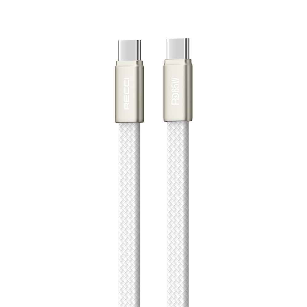 Recci RS55CC Type-C to Type-C PD Fast Charging Data and Charging Cable 65W 1M - 3
