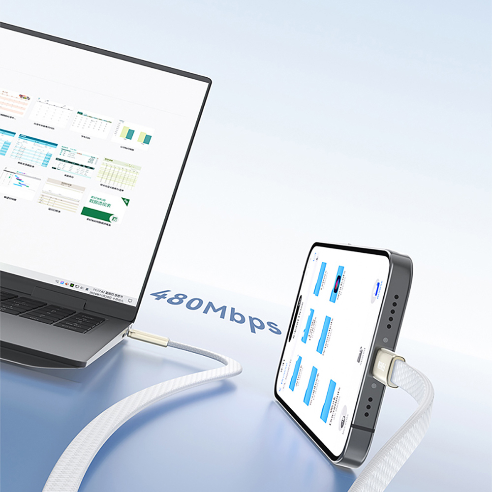 Recci RS55CC Type-C to Type-C PD Hızlı Şarj Özellikli Data ve Şarj Kablosu 65W 1M - 11