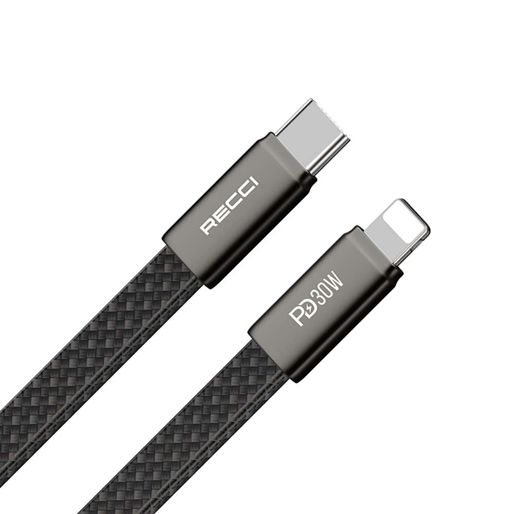 Recci RS55CL Type-C to Lightning PD Hızlı Şarj Özellikli Data ve Şarj Kablosu 30W 1M - 7