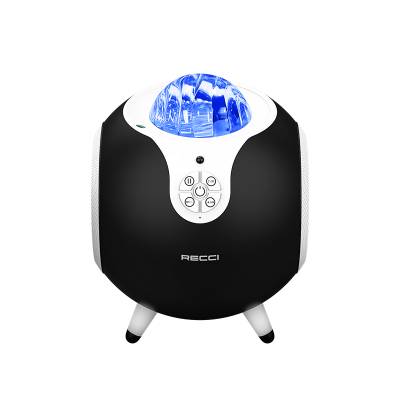 Recci RSK-W22 Starry Sky Series Hi-Fi Aurora Lamp Wireless Bluetooth 5.2 Speaker 10W Black