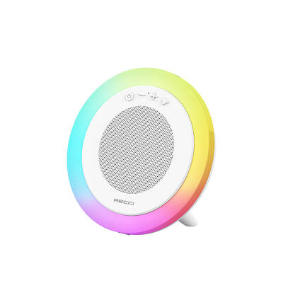 Recci RSK-W42 Moonlight Series RGB Lighted Wireless Bluetooth v5.3 Speaker White