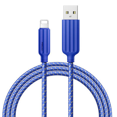 Recci RTC-N23L 2.4A Fast Charging Lightning to USB-A Cable 1M Blue