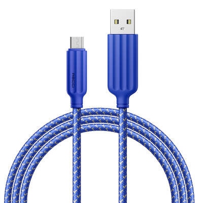 Recci RTC-N23M 2.4A Fast Charging Micro to USB-A Cable 1M Blue