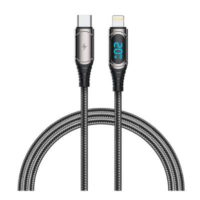 Recci RTC-P21CLPD Ghost Series 20W Fast Charging Type-C To Lightning PD Cable 1.2M Black