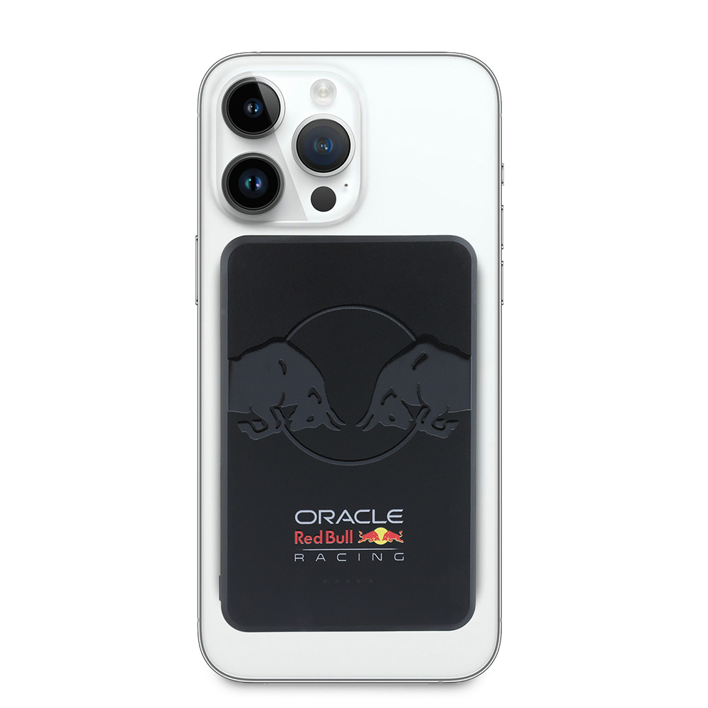 Redbull Orjinal Lisanslı M-safe Şarj Özellikli Dijital LED Göstergeli Çift Boğa Baskılı Powerbank 5000mAh 15W - 3