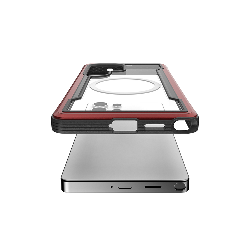 Samsung Galaxy S25 Ultra Case Magsafe Charging Feature Airbag Raptic Shield Series Transparent Back Surface Cover - 21
