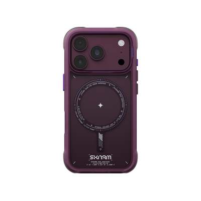 Skinarma Avion Case for Apple iPhone 18 Pro – M-Safe Charging Compatible with Airbag Design Bordo