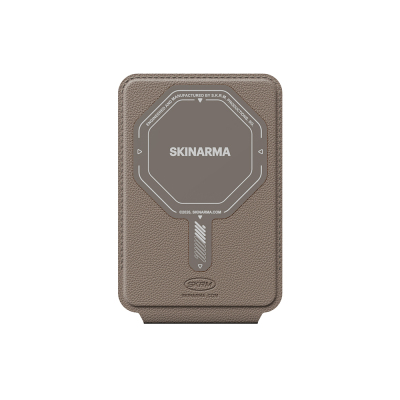 Skinarma Axis Series Foldable Stand Featured Leather Design Card Holder Haki