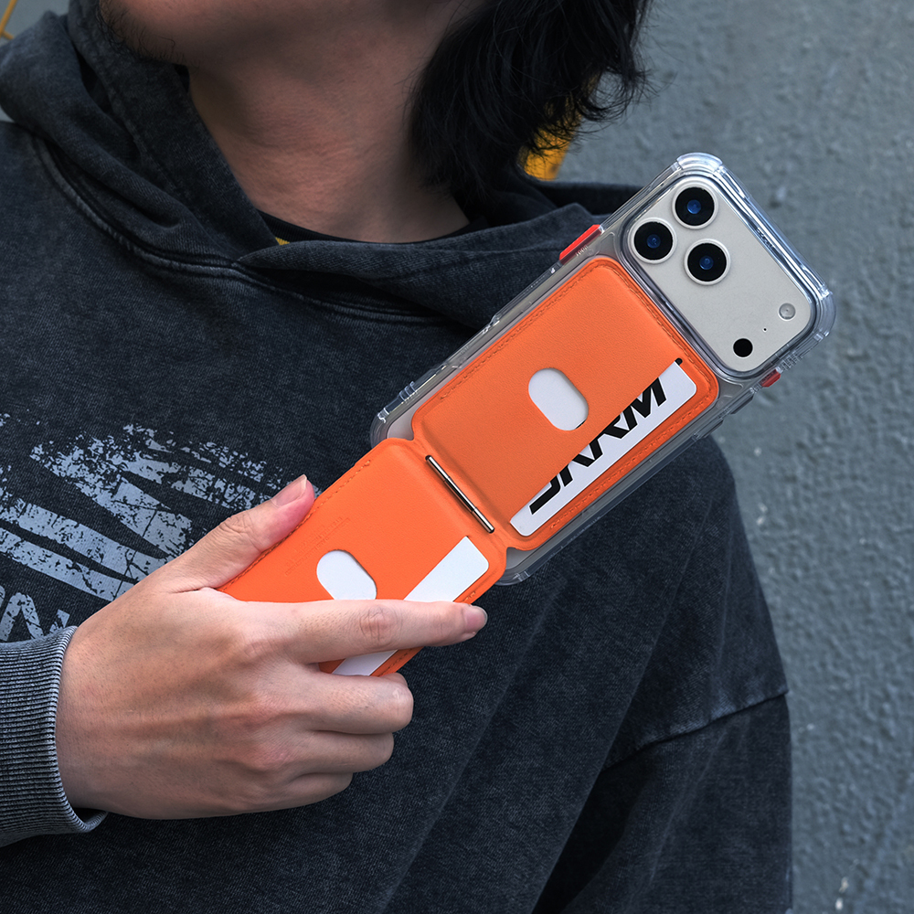 Skinarma Axis Serisi Foldable Stand Özellikli Deri Tasarımlı Kartlık - 24