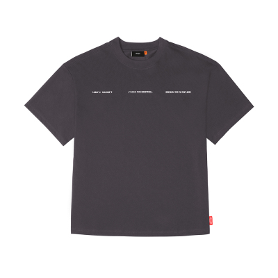 Skinarma Cypher Kısa Kollu Oversize Unisex Bisiklet Yaka Mor Tişört Large
