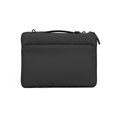 Skinarma Juno 14 inch Compatible Cross-Hatch Patterned Nylon Cross Body Laptop Bag Black