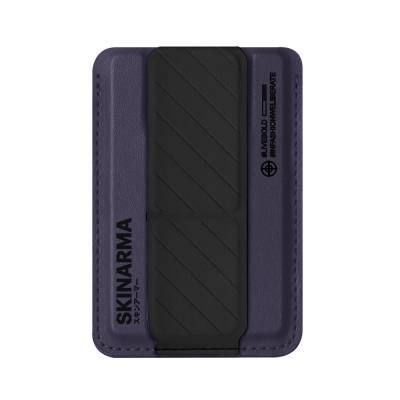 SkinArma Kado 2 Hazneli Magnetik Standlı Kartlık Mor
