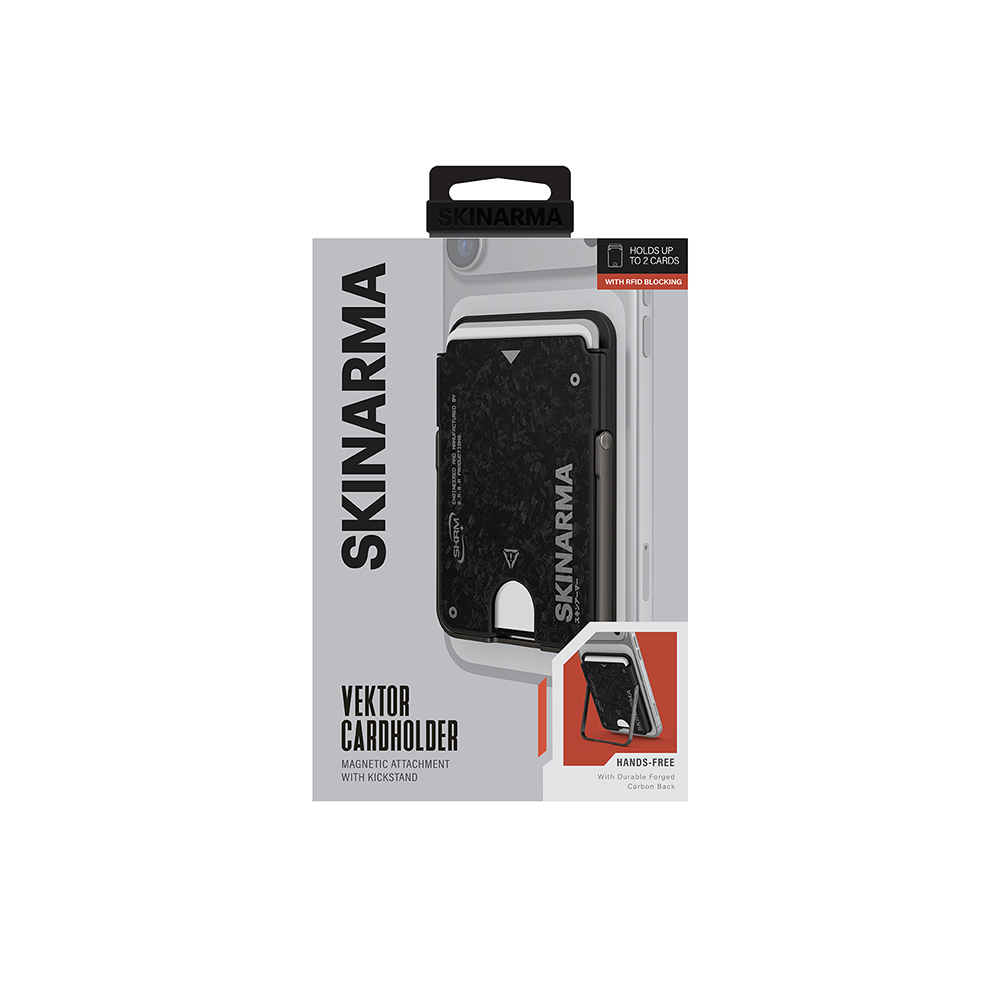 Skinarma Metal Designed 2-Chamber Vector Series Magnetic Stand Card Holder - 6