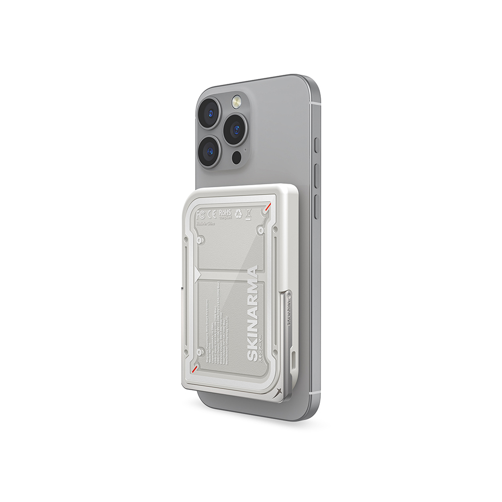 Skinarma Nexus Mecha Kablosuz ve PD Hızlı Şarj Özellikli Metal Standlı Taşınabilir Powerbank 20W 5000mAh - 11